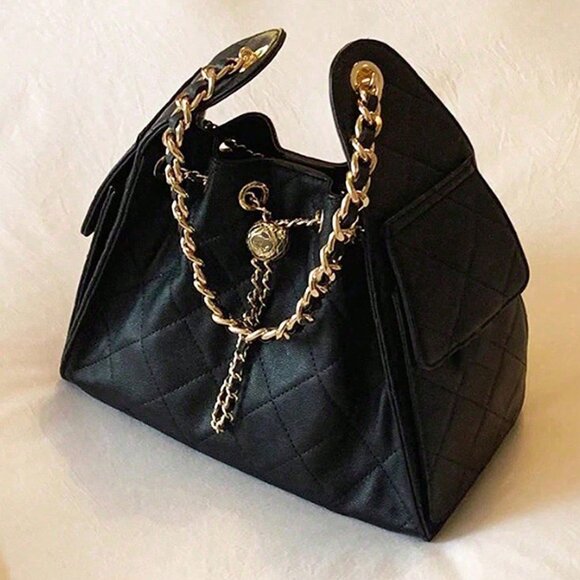 MODA ME COUTURE Handbags - Black Elegant Women Portable Bucket Shoulder Bag